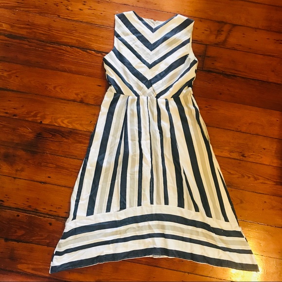 ECI asymmetrical striped dress - Picture 2 of 2